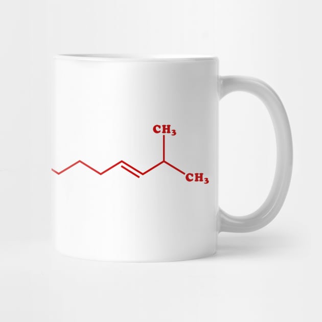 Chili Capsaicin Molecular Chemical Formula by tinybiscuits